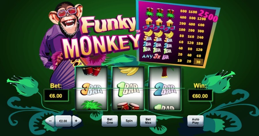 Vincita alla slot online Funky Monkey