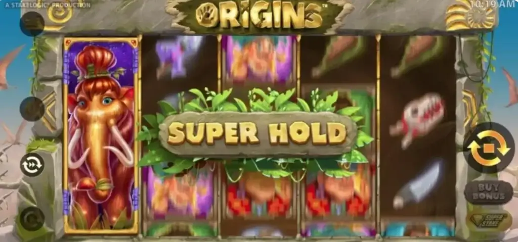 Funzione Super Hold: slot Origins