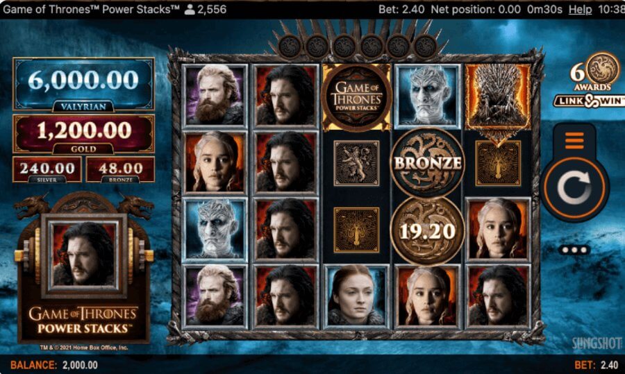 Games of Thrones Powerstacks Hold & Win slot