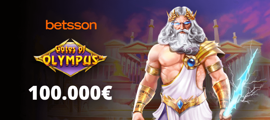 Zeus, ancora tu? Vinti altri 100.000€ a Gates of Olympus su Betsson.it