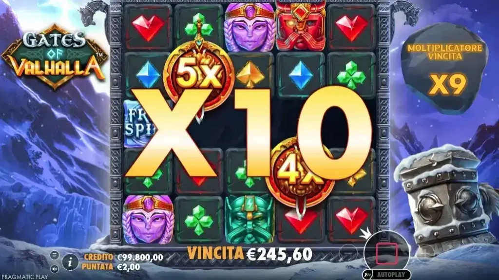 Slot online Gates of Valhalla: funzione giri gratis