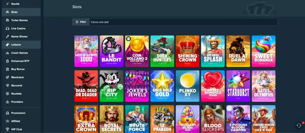 Libreria di slot online di Stake.it