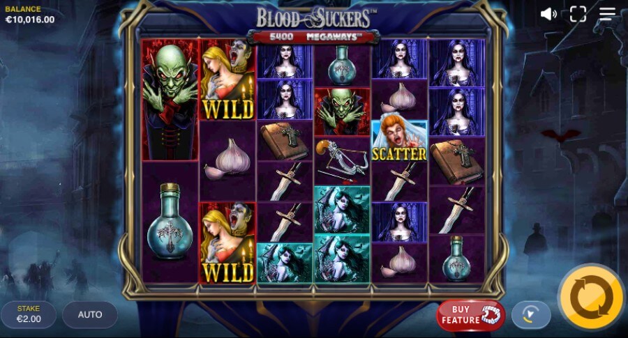 Gioco di base della slot Blood Suckers Megaways