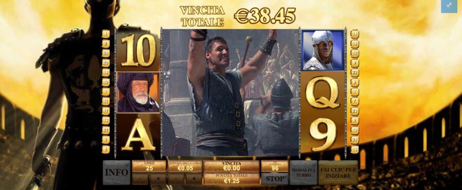 Vincita Bonus Gladiator Jackpot