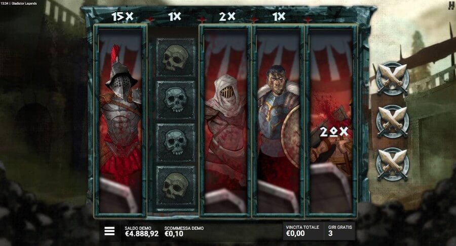 Funzione speciale della slot Gladiator Legends