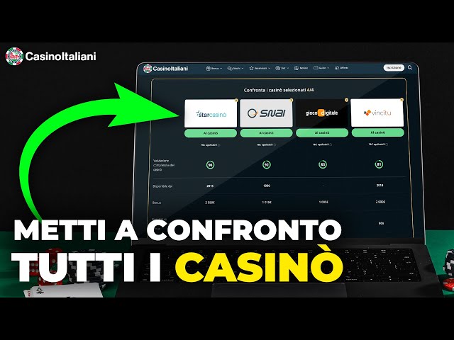 Comparatore di Casinò: uno strumento per mettere a confronto i Casinò Online ADM