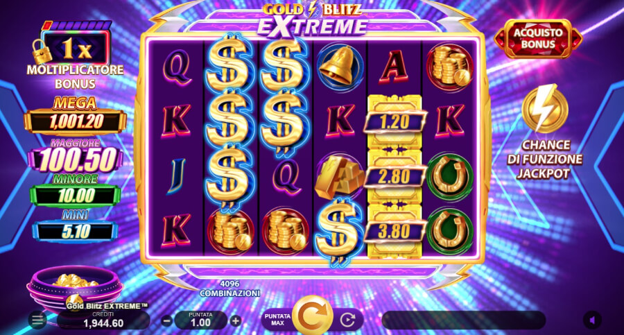 Gold Blitz Extreme slot recensione