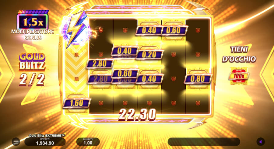 Gold Blitz Extreme modalità bonus