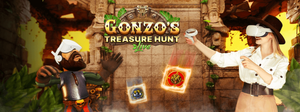 Perburuan Harta Karun Gonzo menjadi game kasino langsung realitas virtual pertama