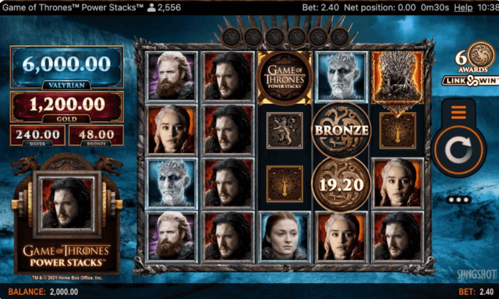 Games of Thrones Powerstacks Hold & Win slot