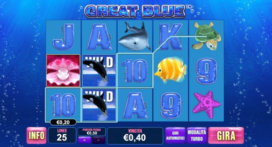 Great Blue, slot machine online di Playtech
