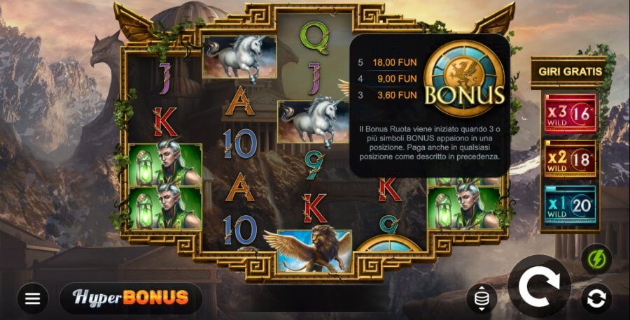 Simbolo bonus della slot Griffin's Quest