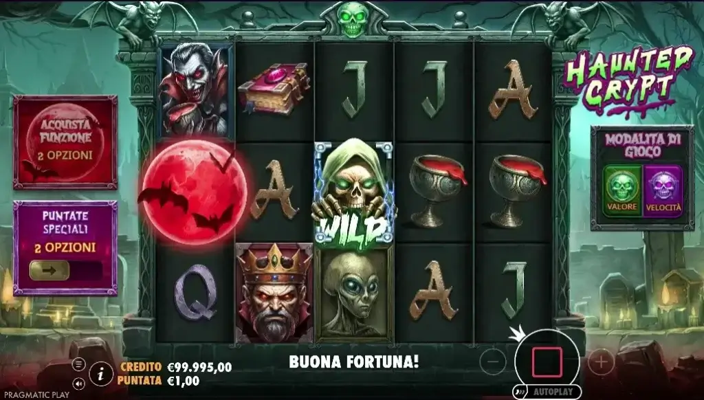 La slot digitale Haunted Crypt