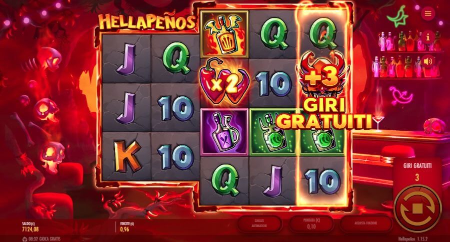 Schermata della slot Hellapenos
