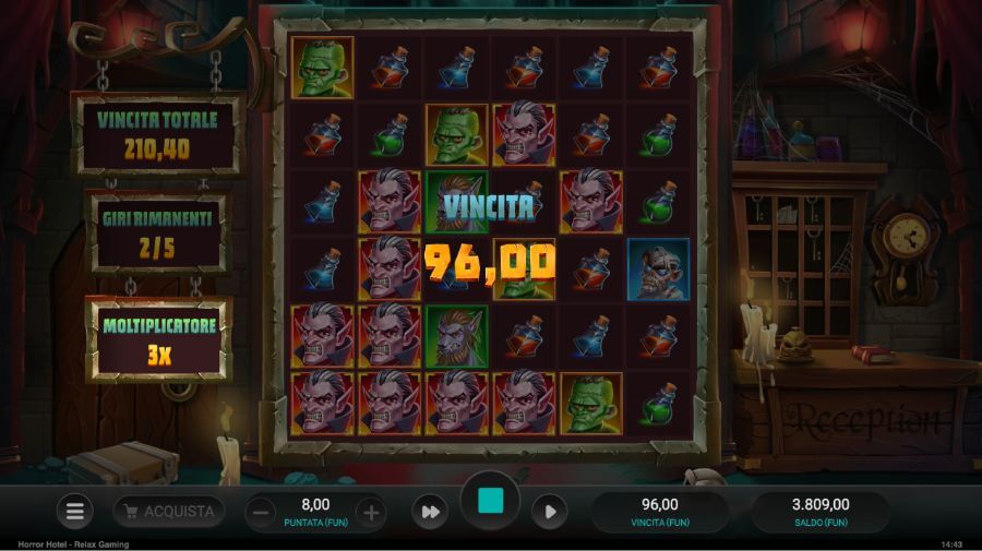 Slot Horror Hotel: giri gratis