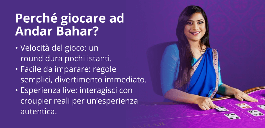 Infografica del gioco Andar Bahar online