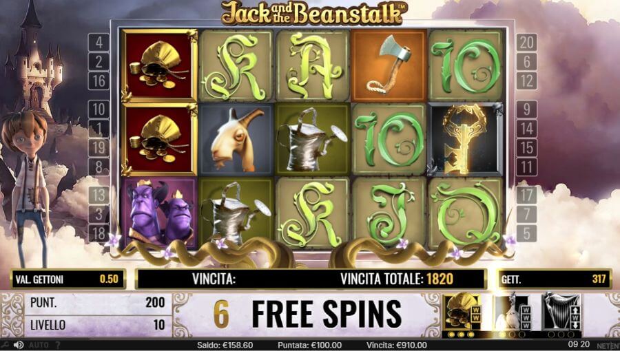 Free spin Slot Jack and the Beanstalk