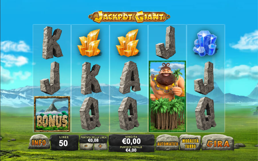 Schermata della slot Jackpot Giant