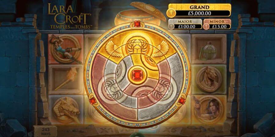 Jackpot della slot Lara Croft Temples and Tombs