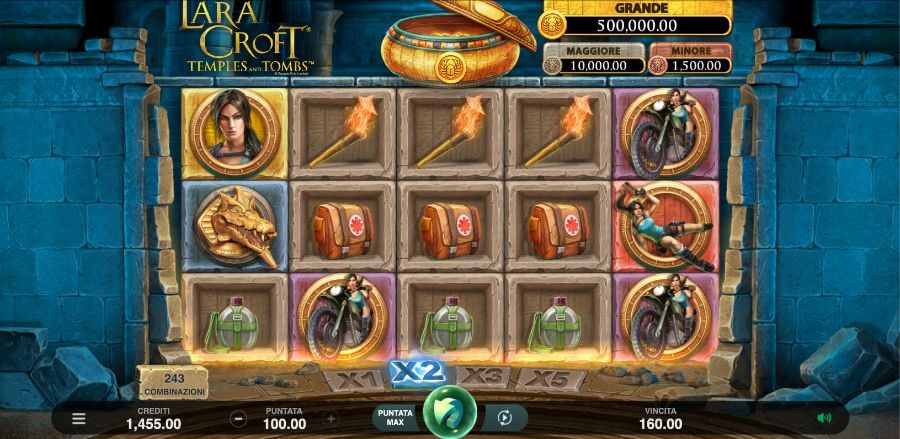 Schermata di gioco di Lara Croft Temples and Tombs