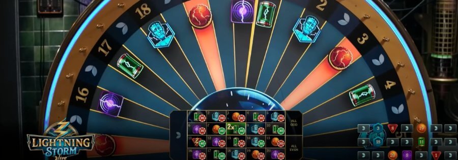 Ruota del gioco live Lightning Storm