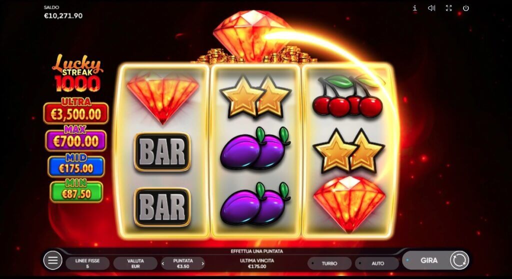 La slot machine online Lucky Streak 1000