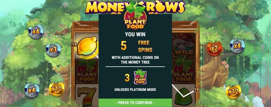 Giri gratis della slot Money Grows on Trees