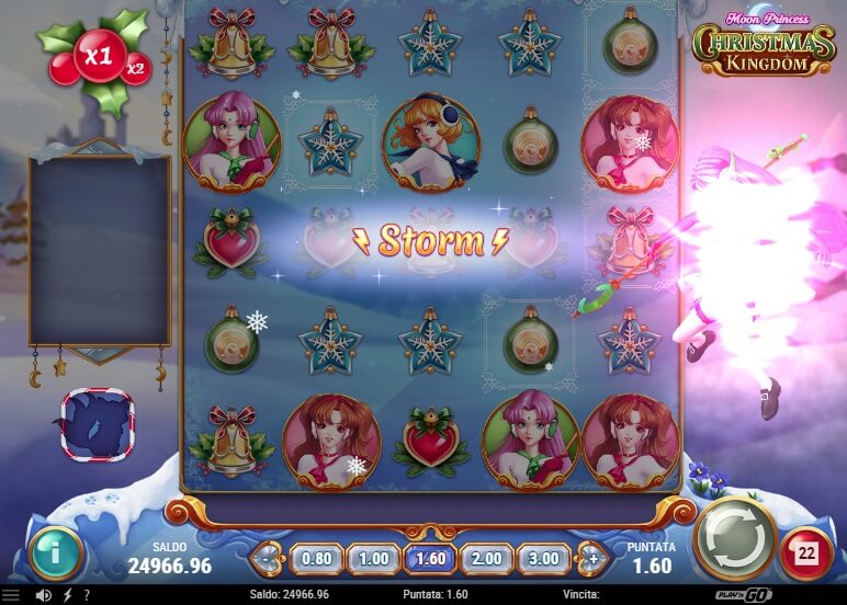Funzione "Girl Power" in progress con Star in azione sulla slot machine online Moon Princess: Christmas Kingdom.