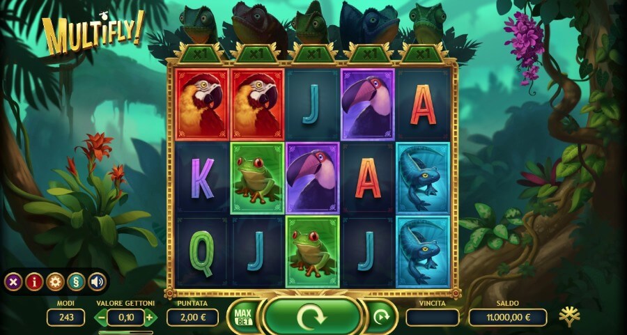 Schermata della slot Multifly