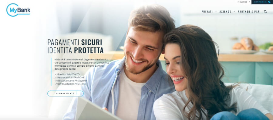 Banner promozionale di MyBank