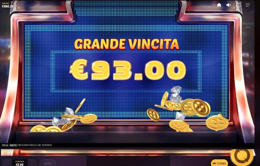 Mystery Reels slot vincita