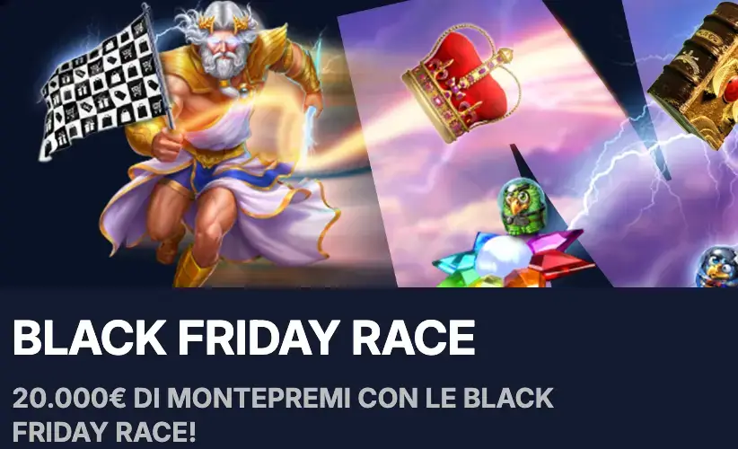 Black Friday Race, la promozione di NetBet casino