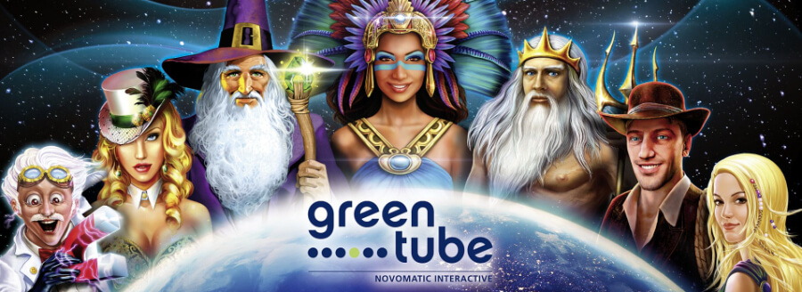Banner promozionale di Novomatic Greentube