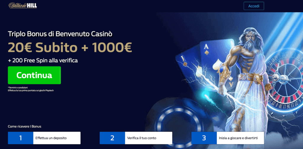 Offerte casino online - William Hill