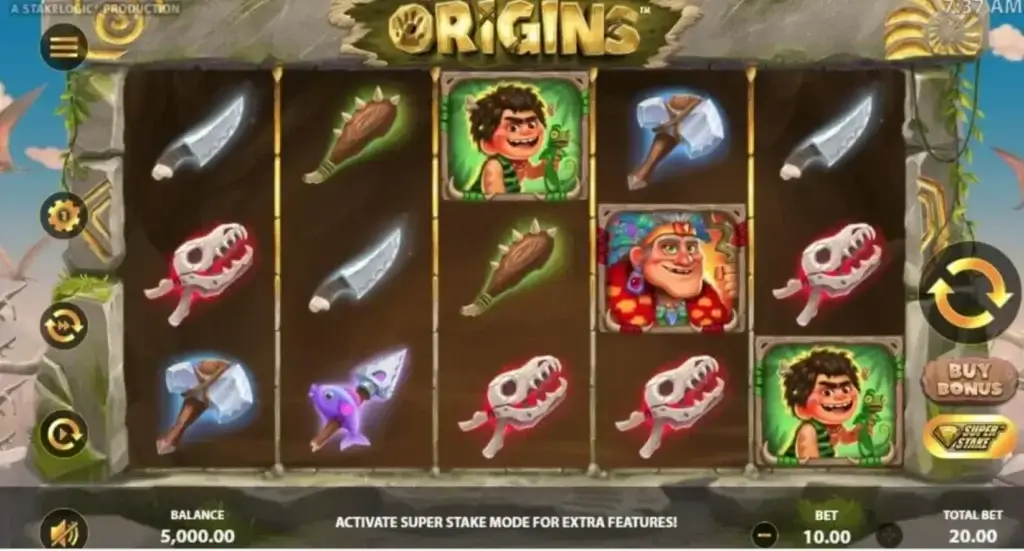 Girata di rulli: slot Origins