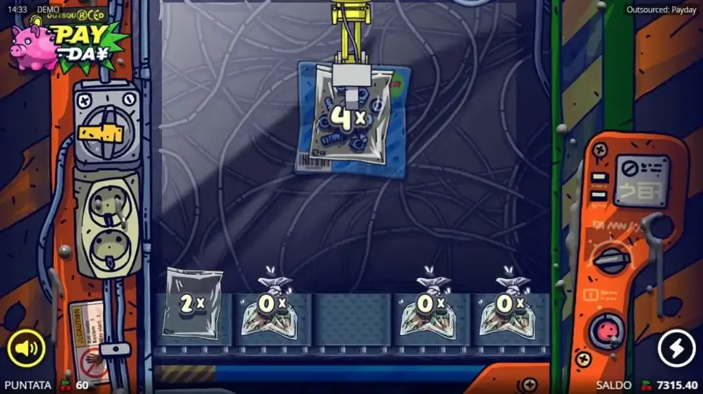 La slot digitale Outsourced: PayDay