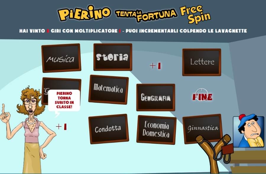 Gioco bonus della slot Pierino Tenta La Fortuna