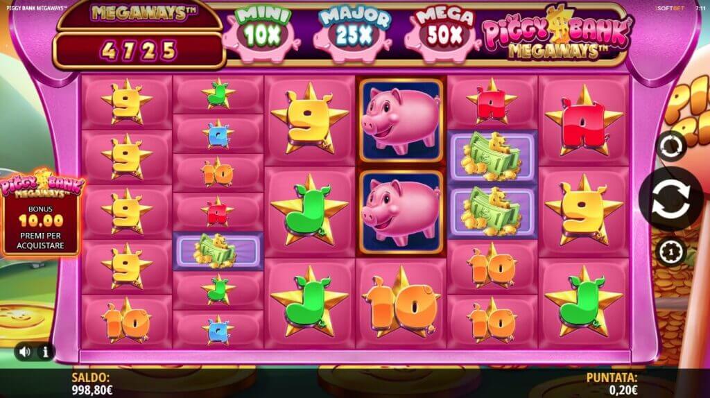 Piggy Bank Megaways video slot