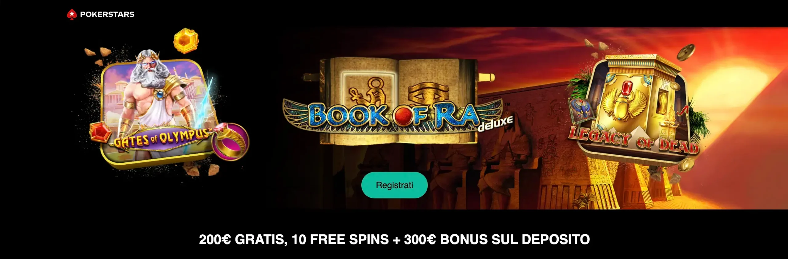 PokerStars.it: bonus di benvenuto casinò