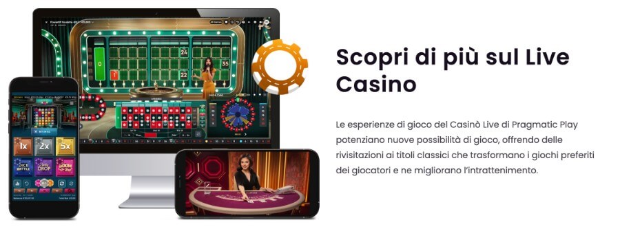 Casinò live su Pragmatic Play