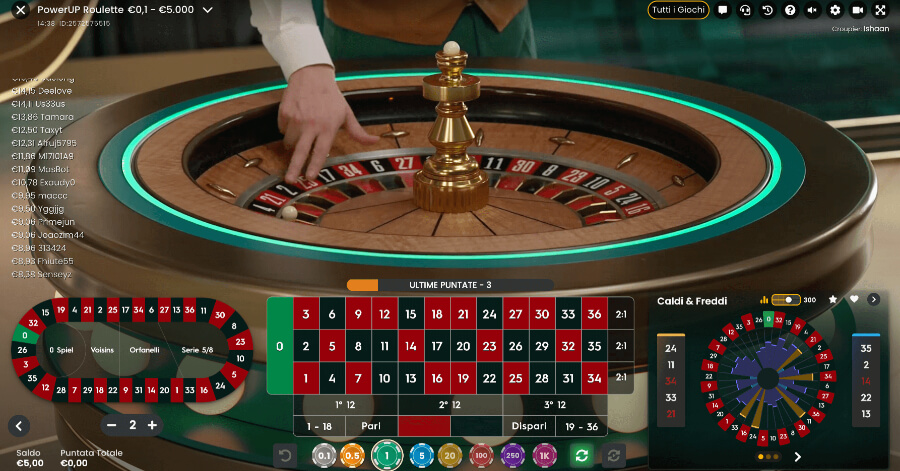 PowerUP Roulette: le puntate