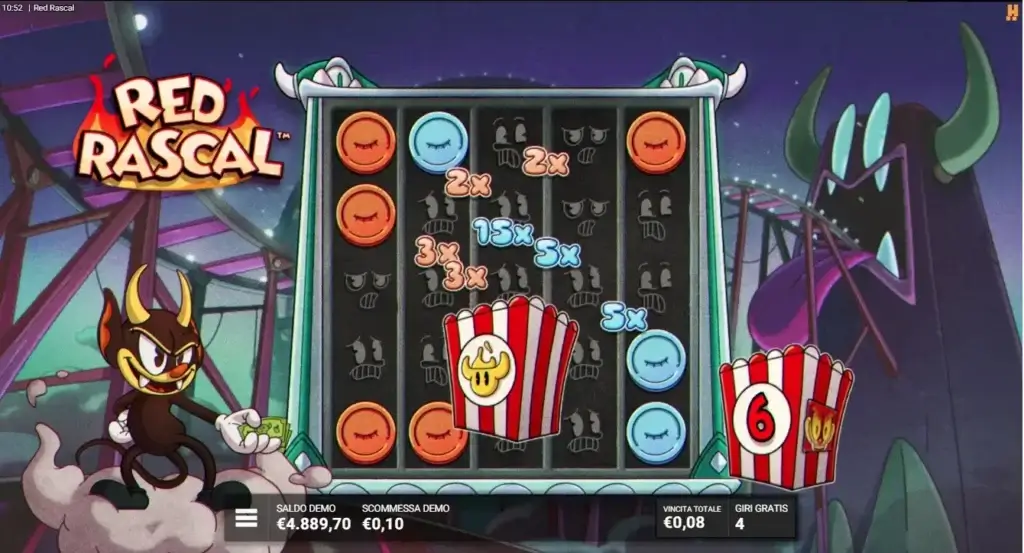 La funzione After Dark della video slot Red Rascal