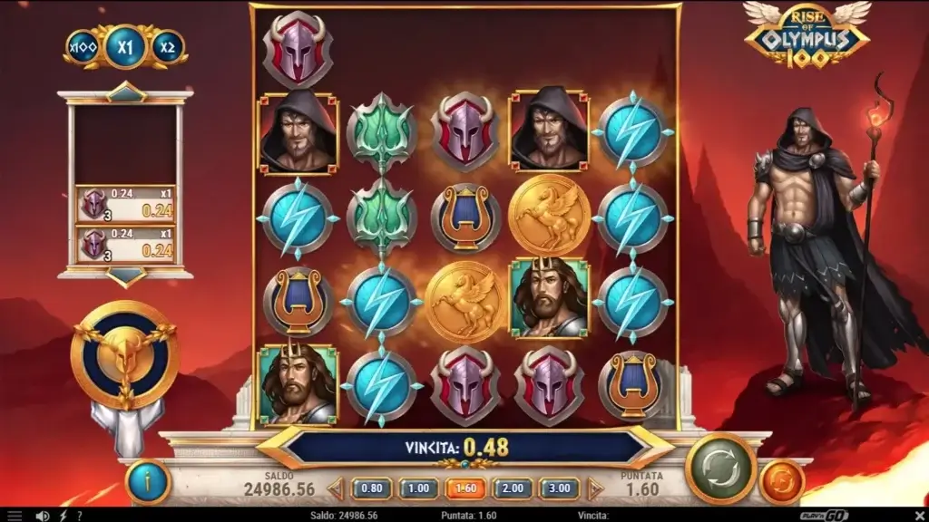 La slot machine online Rise of Olympus 100