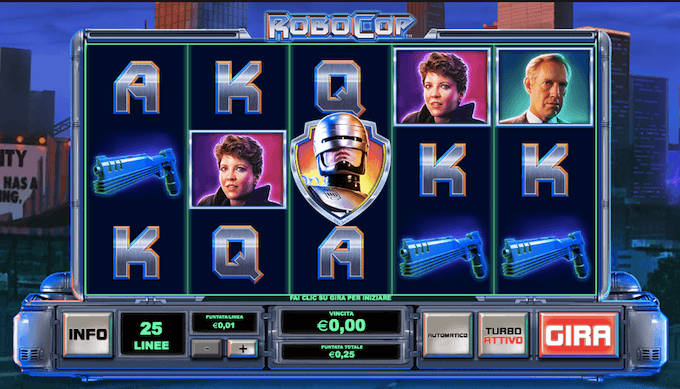 Robocop - Slot machine dei casino italiani