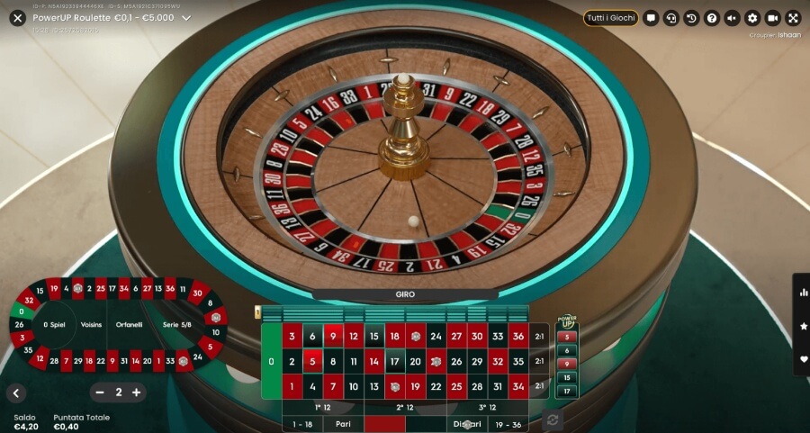 Round di PowerUP Roulette