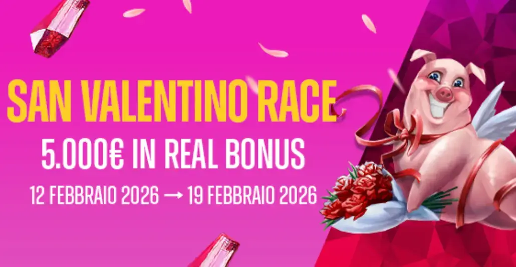 San Valentino Race, offerta casinò di Netwin