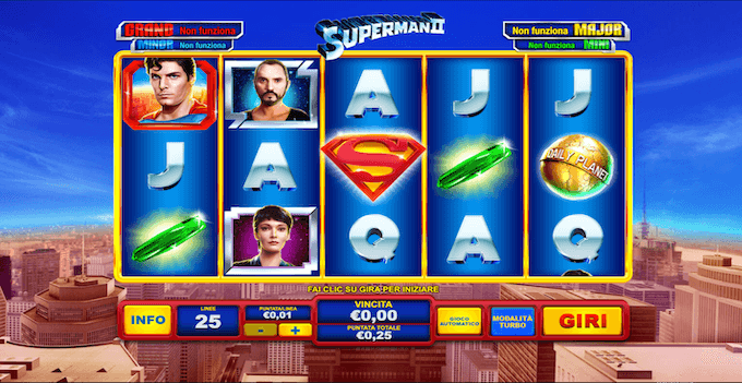La slot machine Superman II di Playtech