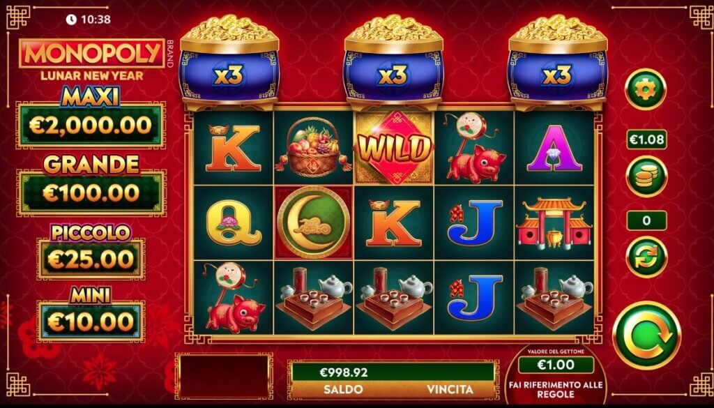 Monopoly Lunar New Year video slot 