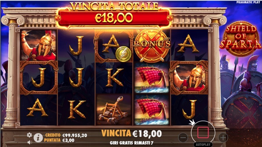 Slot Shield of Sparta: giri gratuiti