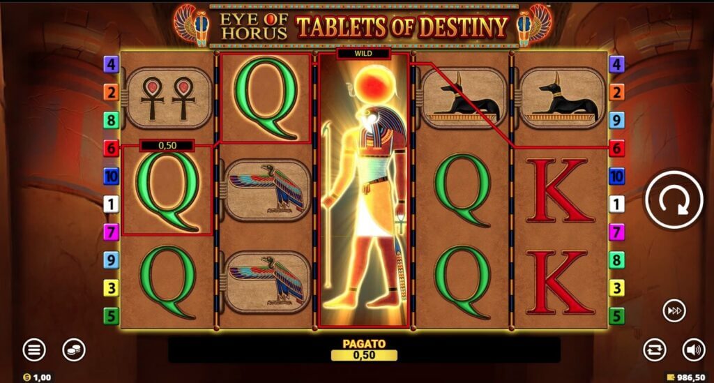 La video slot Eye Of Horus Tablets Of Destiny